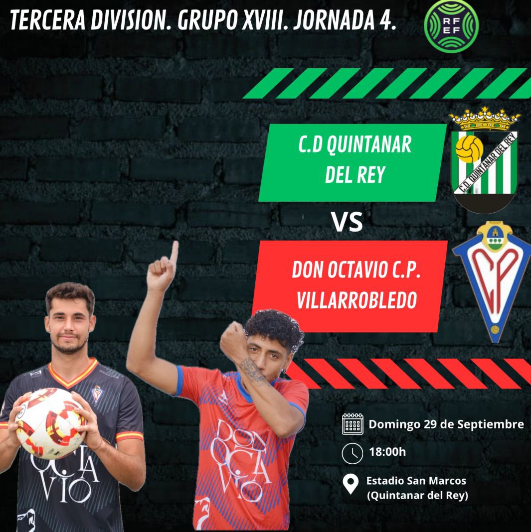 Nuestros chicos buscarán en el San Marcos de Quintanar del Rey, uno de los campos más complicados de la categoría, la primera victoria! +3️⃣
Vamos, LOBOS‼️♥️💙