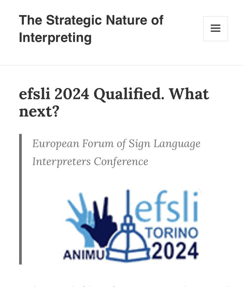 New blog post following the <a href="/efsli/">efsli</a> 2024 conference: strategicinterpreting.blog/2024/09/26/efs…