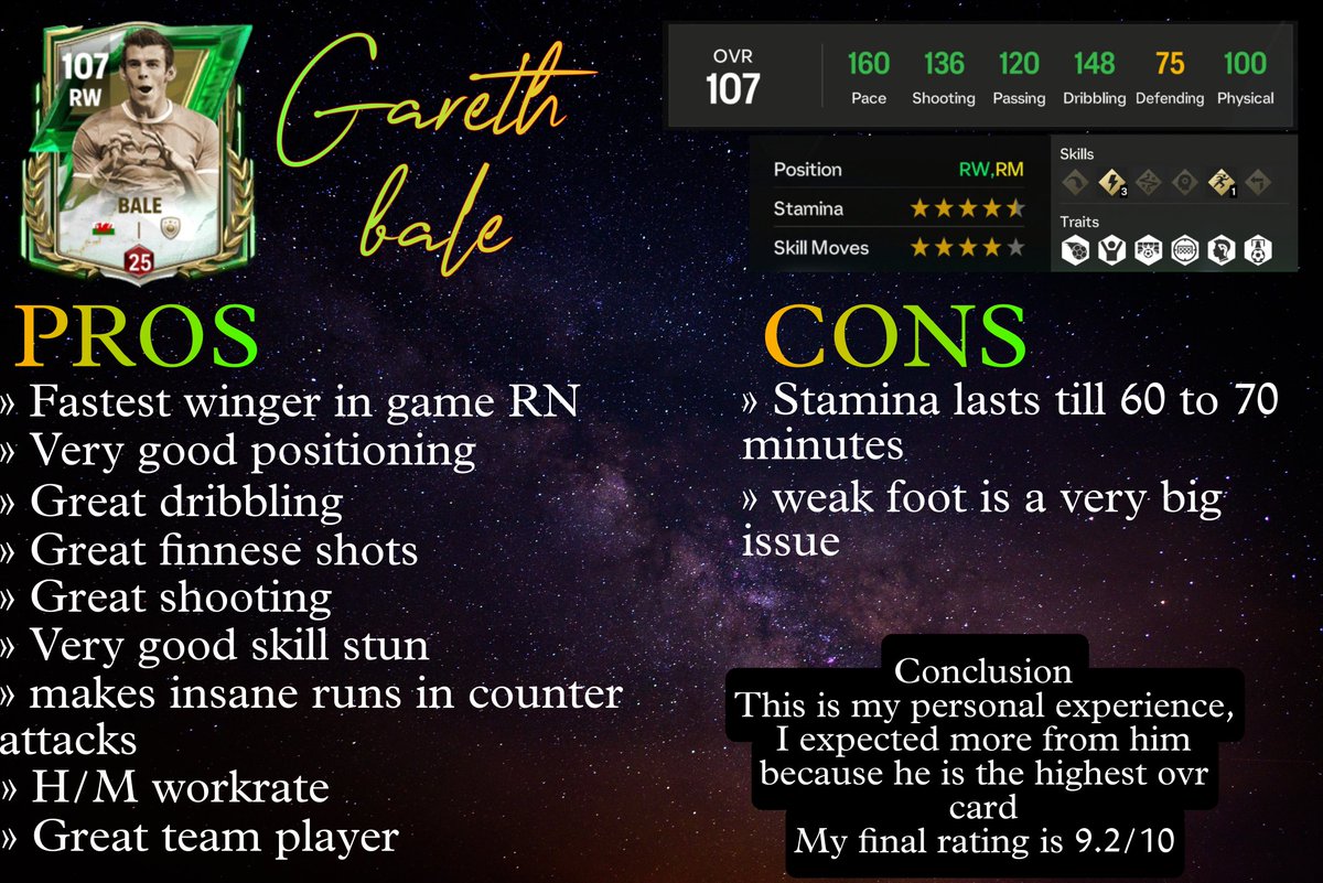 FCthunder_EA's tweet image. 🚨 Anniversary review #1 🚨
#fcmobile25 #newicon 

🏴󠁧󠁢󠁷󠁬󠁳󠁿 Gareth bale the flash ⚡⚡ 

Special thanks to @VMINKOOK_7890
And @VietHoangN82673 for helping me 💯🫂

RT Appreciated🔄