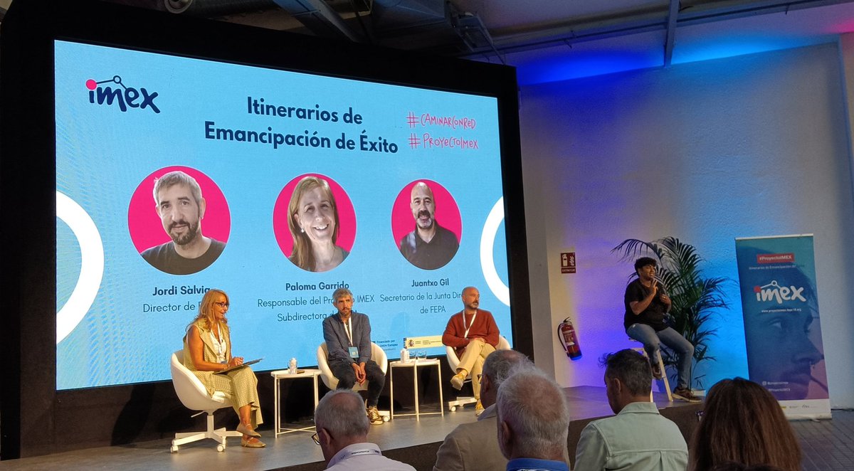 MeneZamora's tweet image. Paloma, Jordi y Juantxo cuentan qué es #IMEX: 
&quot;Cambio de modelo de atención a personas jóvenes extuteladas&quot;
#CaminarConRed
#ProyectoIMEX
#LaMennaisSoñemos
@fepa_18 
@familiajcyl 
@REPCyL
@aefyme