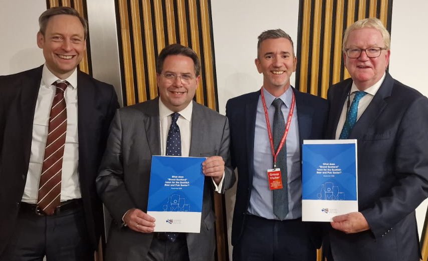 alawrence0203's tweet photo. It was a privilege to speak on behalf of @Scotbeerandpub at the Scottish Parliament last night at the launch of the report, “What ‘Brand Scotland’ means for the Scottish beer and pub sector”Thanks to @CraigWHoy1 as Chair of the CPG for the invitation and ongoing support 🍺 https://t.co/YXhSabBCxe