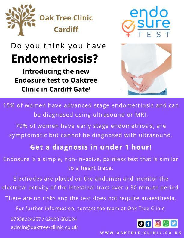 Are you symptomatic of Endometriosis but struggling to get a diagnosis? Here at Oak Tree Clinic, we can now offer a new diagnostic test that can provide you with a diagnosis in under 1 hour! For further information and to book your test online, go to: oaktree-clinic.co.uk/services/women…