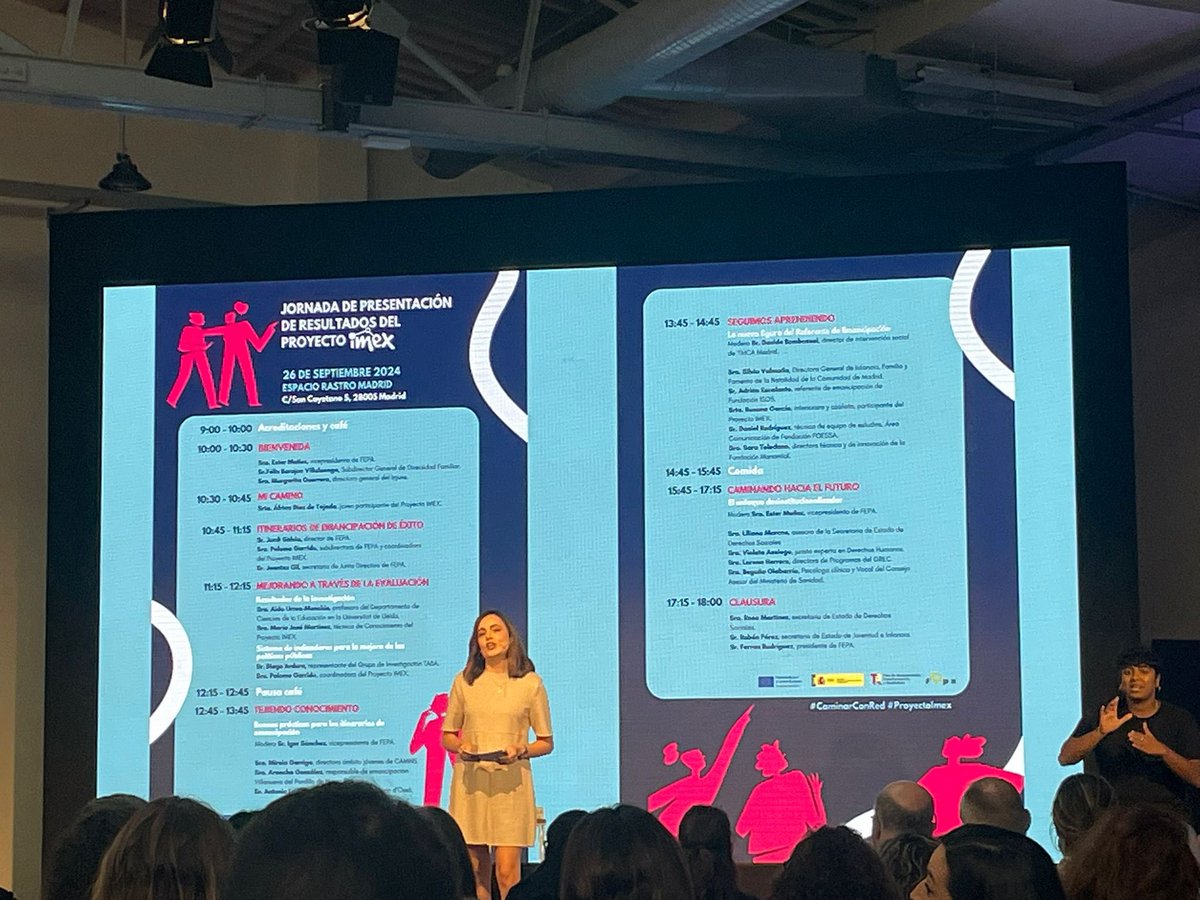 FSMP's tweet image. Estamos participando en la jornada de presentación de resultados del #ProyectoIMEX financiado con fondos Next Generation EU @MSocialGob y organizado por @fepa_18