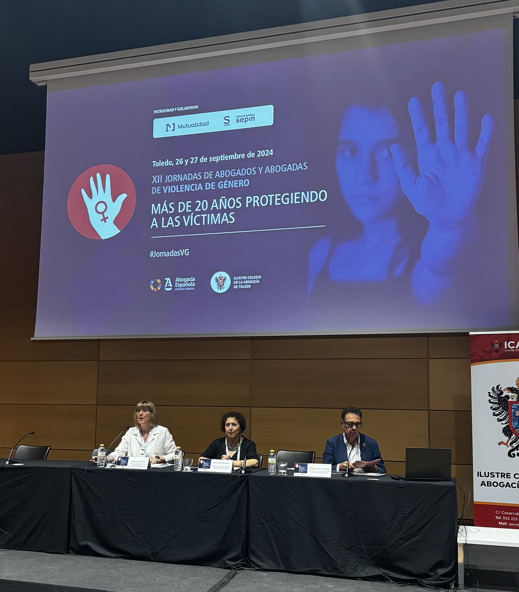 <a href="/Miguel__Lorente/">Miguel Lorente</a> , profesor titular de Medicina Legal en la Universidad de Granada trata la Violencia Vicaria en la primera ponencia de #JornadasVG24 Modera la intervención nuestra compañera del <a href="/icasbd/">Advocacia Sabadell</a> Carmen Sala Picón.