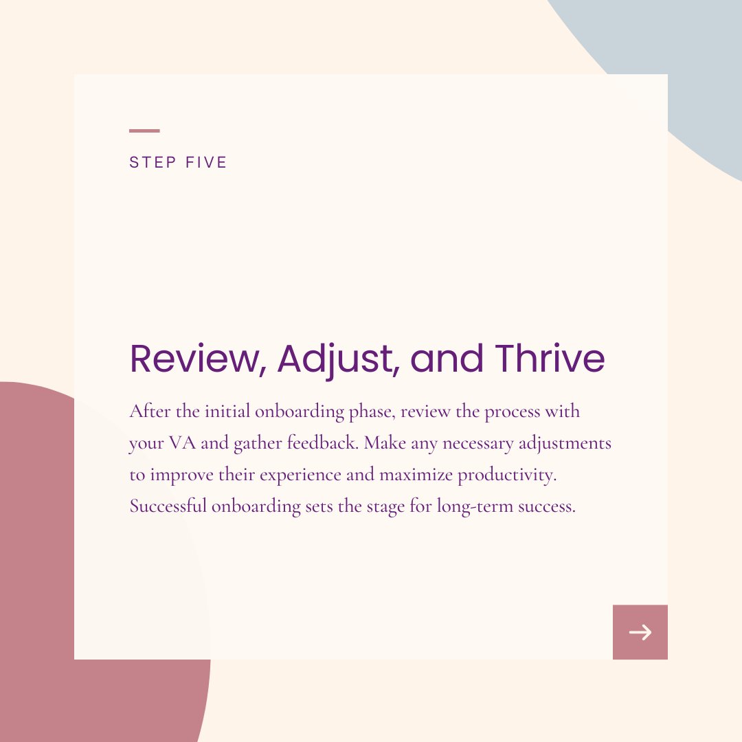 supervirtualsco's tweet photo. Implement these steps to ensure your Virtual Assistant is fully prepared to support your business.

Would you like to see more helpful content like this? Hit the follow button.

#thesupervirtualsco #virtualassistantonboarding #onboardingtips #businessowner 

2/2 https://t.co/nihldekhv0