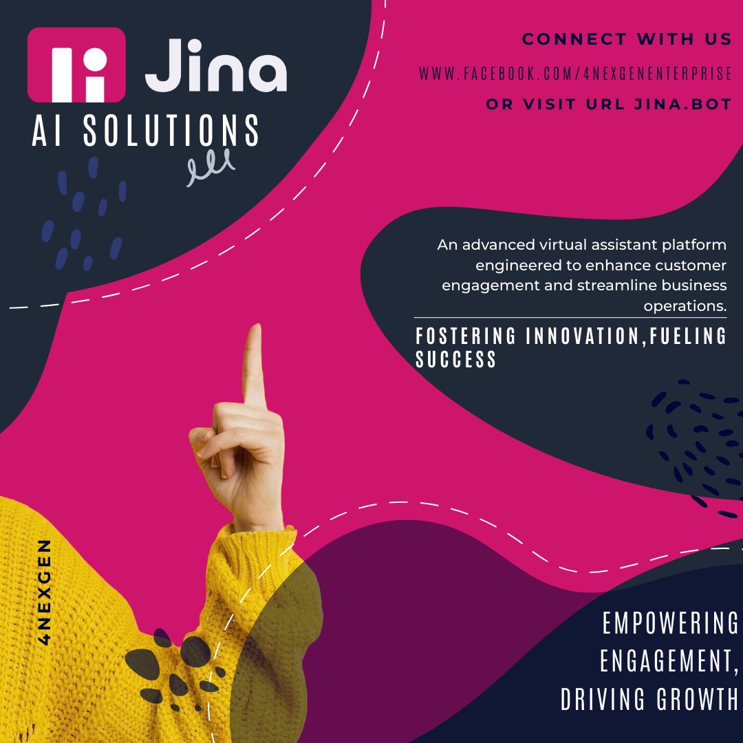 XodeNet's tweet photo. AI-Driven Collaboration Tools!
Empower teams to work smarter, not harder, with JINA AI’s collaboration solutions.
Get ready! Jina AI, the perfect AI Solution for your business, is on its way!
#CollaborationAI #WorkplaceInnovation #TeamEfficiency https://t.co/jdTBI2AiCz