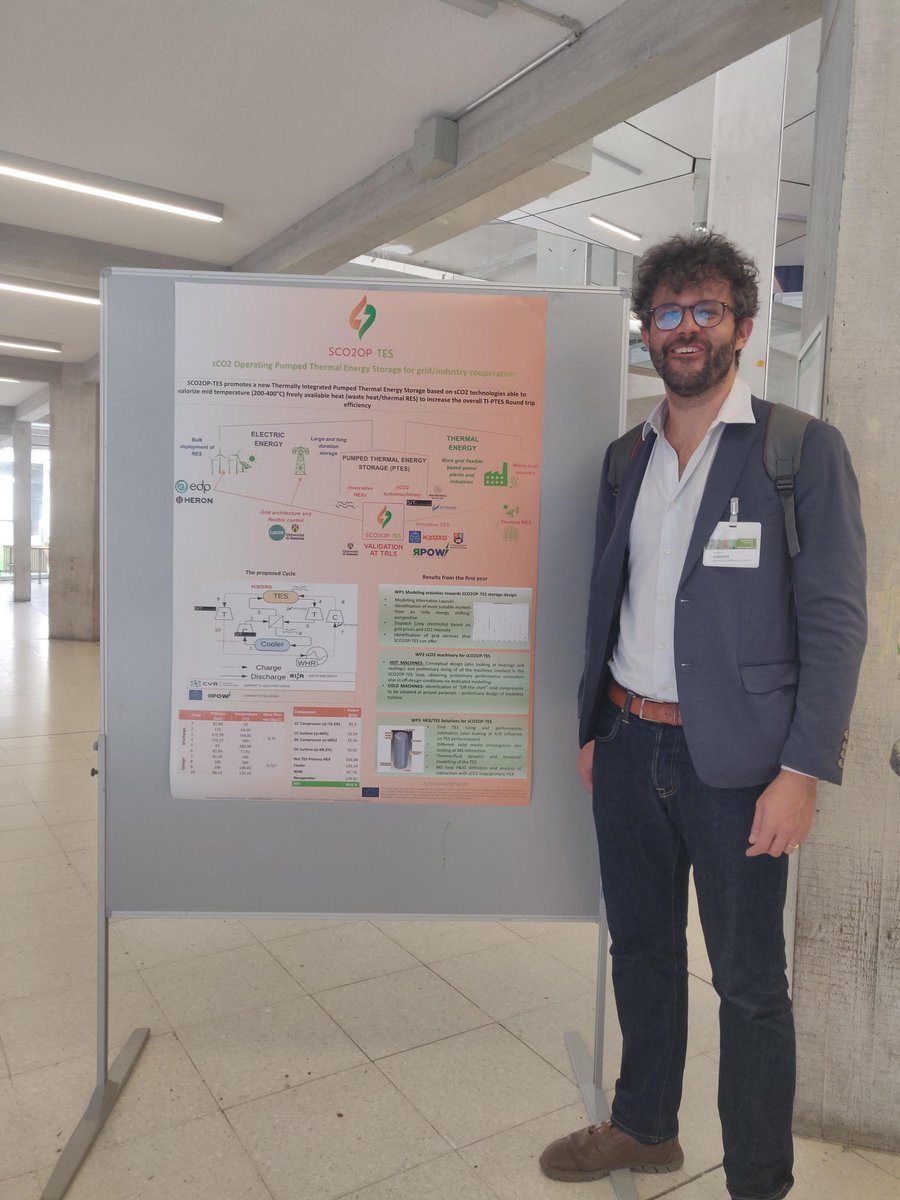 sco2optes's tweet photo. On September 24th, the SCO2OP-TES project participated in the 4th International Workshop on Carnot Batteries in Stuttgart! Project coordinator S. Barberis led an engaging joint workshop alongside other EU funded projects.
#EnergyStorage #Sustainability #SCO2OPTES #EUProjects https://t.co/3ip4FVO0qZ