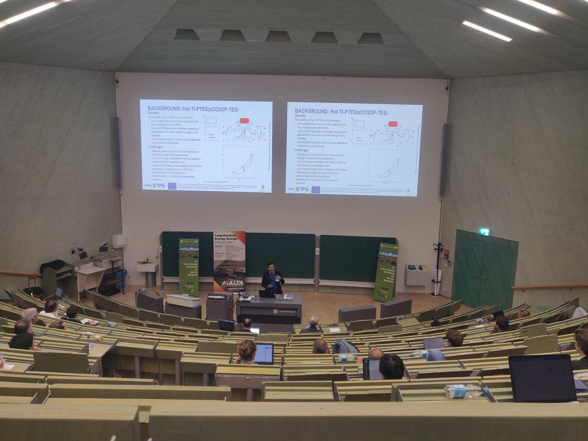 sco2optes's tweet photo. On September 24th, the SCO2OP-TES project participated in the 4th International Workshop on Carnot Batteries in Stuttgart! Project coordinator S. Barberis led an engaging joint workshop alongside other EU funded projects.
#EnergyStorage #Sustainability #SCO2OPTES #EUProjects https://t.co/3ip4FVO0qZ