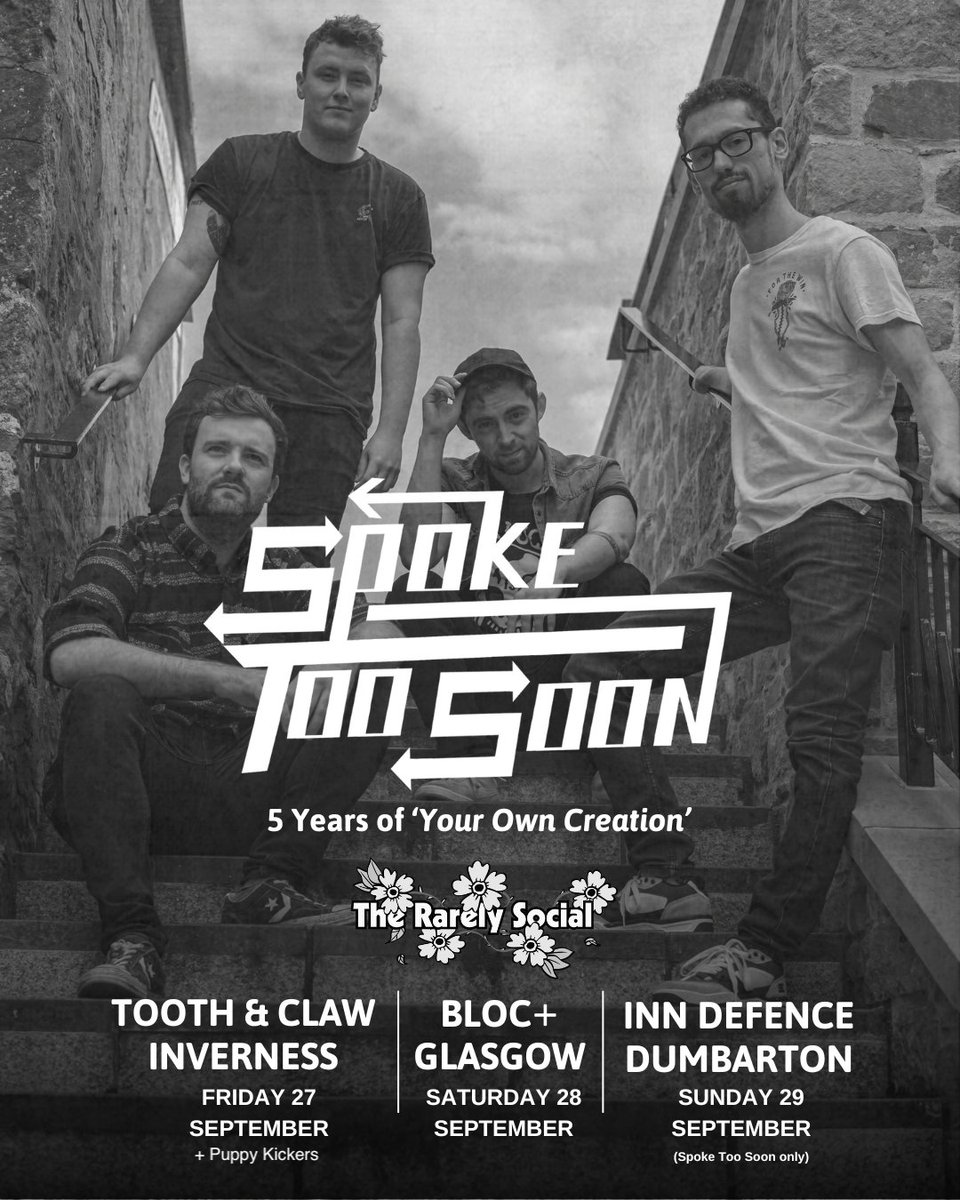 Heading out on tour this weekend for the first time in a good while!

Friday - The Tooth &amp; Claw, Inverness (tix in bio)
Saturday - BLOC+, Glasgow (free)
Sunday - Inn Defence, Dumbarton (free)