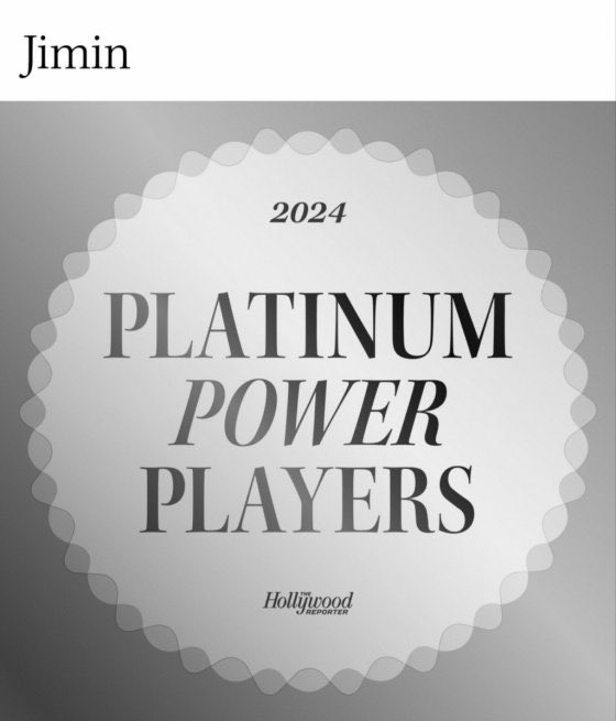 LetterJJLin13's tweet photo. This King 👑🐣
Jimin selected as “Music Platinum Player” by Hollywood Reporter! @THR 

“#Jimin has shown global popularity by being named Music Platinum Player among musicians from around the world”. https://t.co/cgUBREOjnX