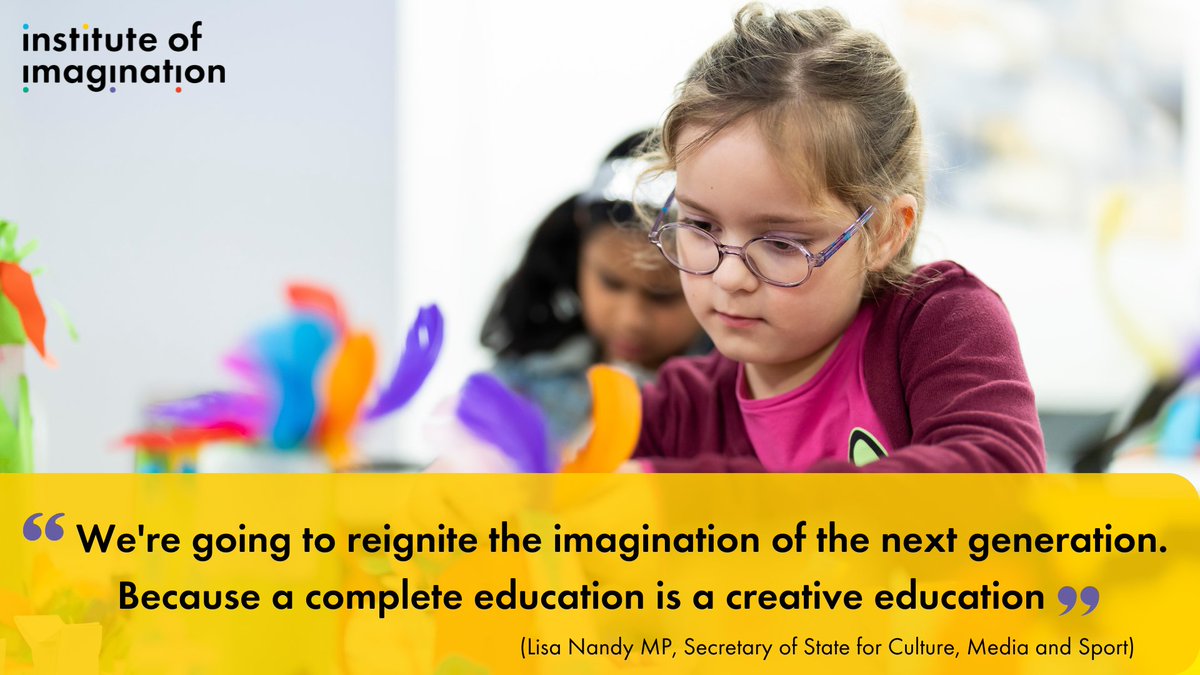 The Institute of Imagination is working alongside children through schools and communities across the UK to ignite their imaginations, build their creative thinking skills and to raise their aspirations. Through our impact work, we know that creativity leads to greater engagement