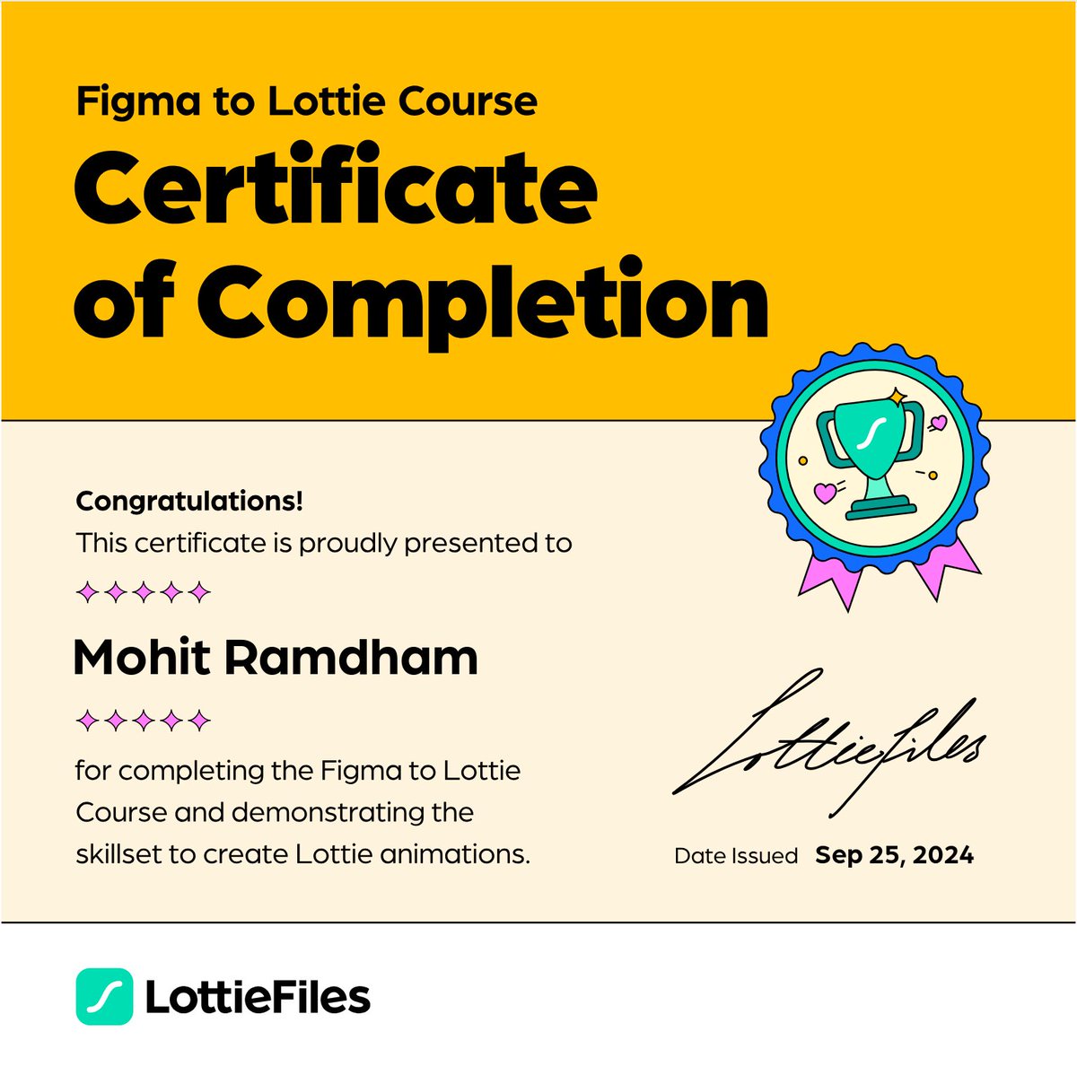 mohit_uxd's tweet photo. Feeling super animated after today's workshop! 🕺 Learned how to transform @figma designs into captivating @LottieFiles animations. Thanks, @jituux  Sir and NDC! 

Check my Lottie animation -
https://t.co/9kv0ofXEfQ

#Lottie #Figma #Design #Workshop #Animation https://t.co/jSks35wLei