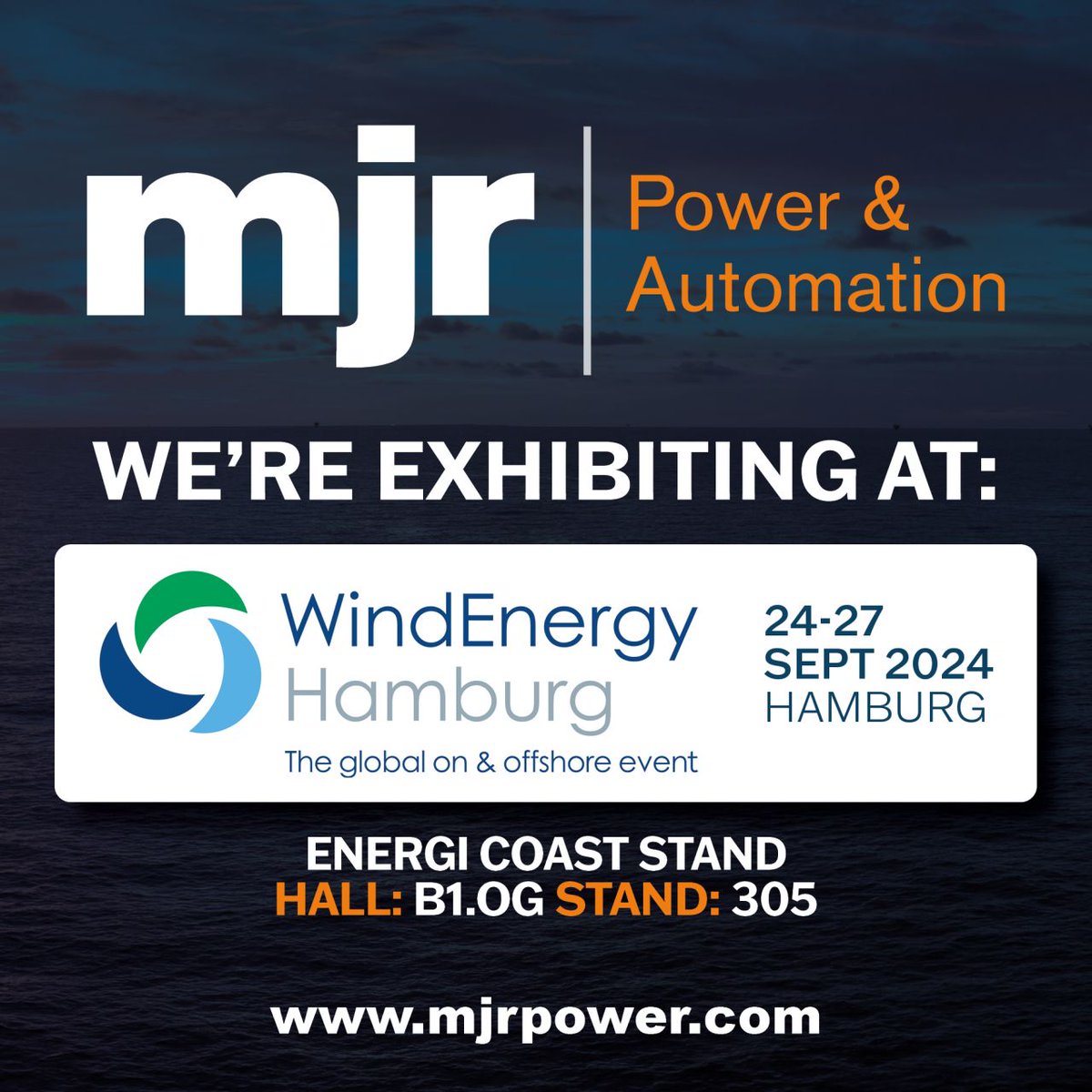 Day 3 at WindEnergy Hamburg !
We're on on the Energi Coast stand - Hall B1.OG, Stand 305.
Come &amp; find out about our products and services, including our offshore charging solution for eCTV's.

#vessels #eCTV #CTV #NetZero #WindEnergyHamburg