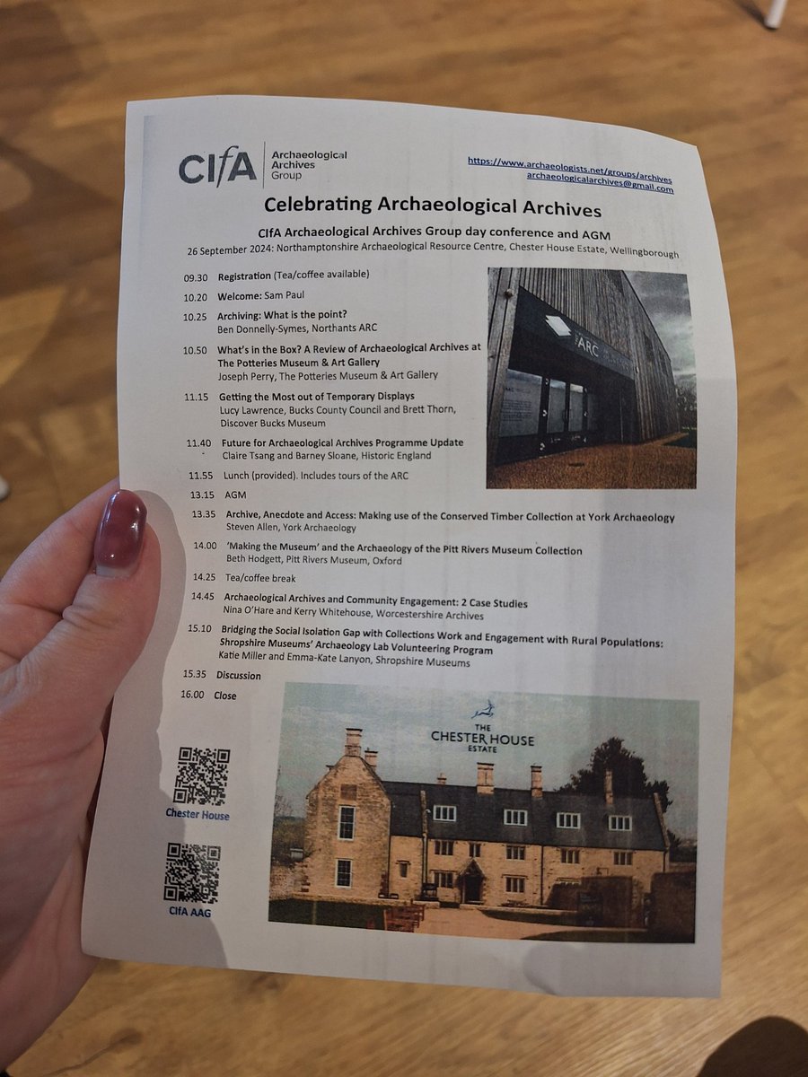CIfA Archives Group (@ifa_archives) on Twitter photo And we are off!! Today is our annual conference at <a href="/ChesterHouse_UK/">The Chester House Estate</a>, and we are ready for a number of exciting archiving talks 🎊 And we are off!! Today is our annual conference at <a href="/ChesterHouse_UK/">The Chester House Estate</a>, and we are ready for a number of exciting archiving talks 🎊