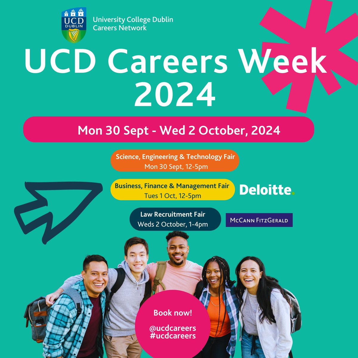 Have you signed up yet for the 2024 Recruitment Fairs?✍️

Don’t miss the opportunity to meet top employers from a wide range of sectors &amp; kickstart your career 💫

Book your place now: buff.ly/3PloTWY 

#ucdcareers #careersweek #recruitmentfairs #careersdevelopment