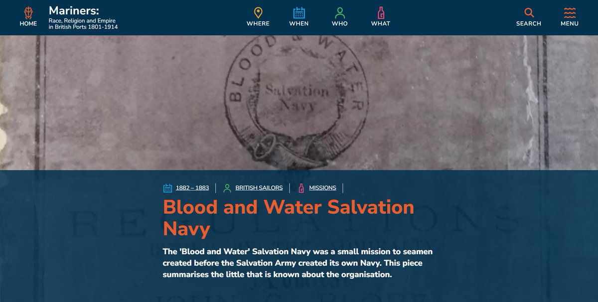 If you enjoyed reading about our Salvation Navy back in July (courtesy of <a href="/UoBrisHistory/">Historians @ Bristol</a> Mariners project), then you can now broaden your knowledge of the subject by reading about the OTHER Salvation Navy (this one wasn't connected to The Salvation Army)
mar.ine.rs/stories/blood-…