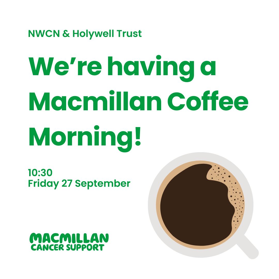 NW Community Network (@nwcn01) on Twitter photo Wee reminder of our McMillian coffee morning tomorrow with our friends at <a href="/HolywellT/">Holywell Trust</a>, we would love to see you there for some good coffee and tea and plenty of sweet treats 🧁☕️
Help us raise money for a fantastic cause. Wee reminder of our McMillian coffee morning tomorrow with our friends at <a href="/HolywellT/">Holywell Trust</a>, we would love to see you there for some good coffee and tea and plenty of sweet treats 🧁☕️
Help us raise money for a fantastic cause.