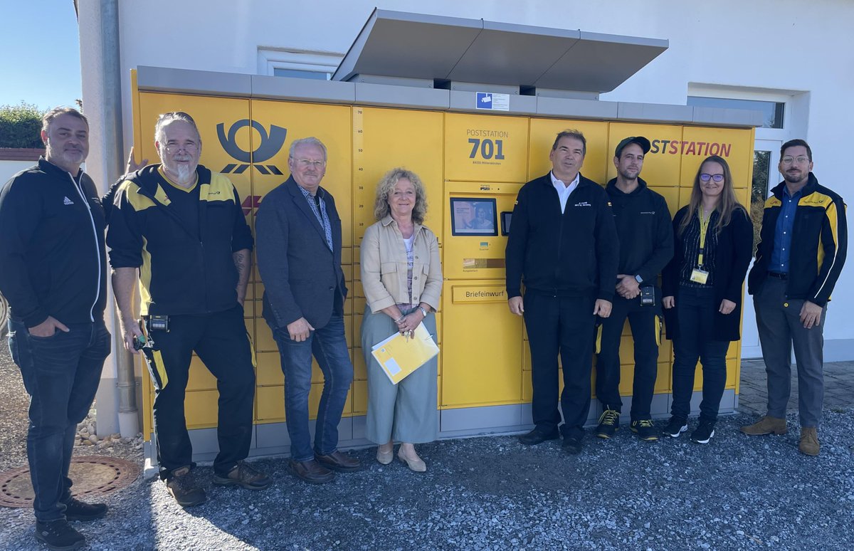 dpdhl_muc's tweet photo. Große Neuigkeiten für #Mitterskirchen! Wir freuen uns, die Eröffnung unserer neuen @DeutschePostDHL #Poststation bekannt zu geben. Ab heute sind wir für euch da – für all eure Briefe, Pakete und mehr! ✉️📦 #ServiceVorOrt https://t.co/Ru3pXAvNBS