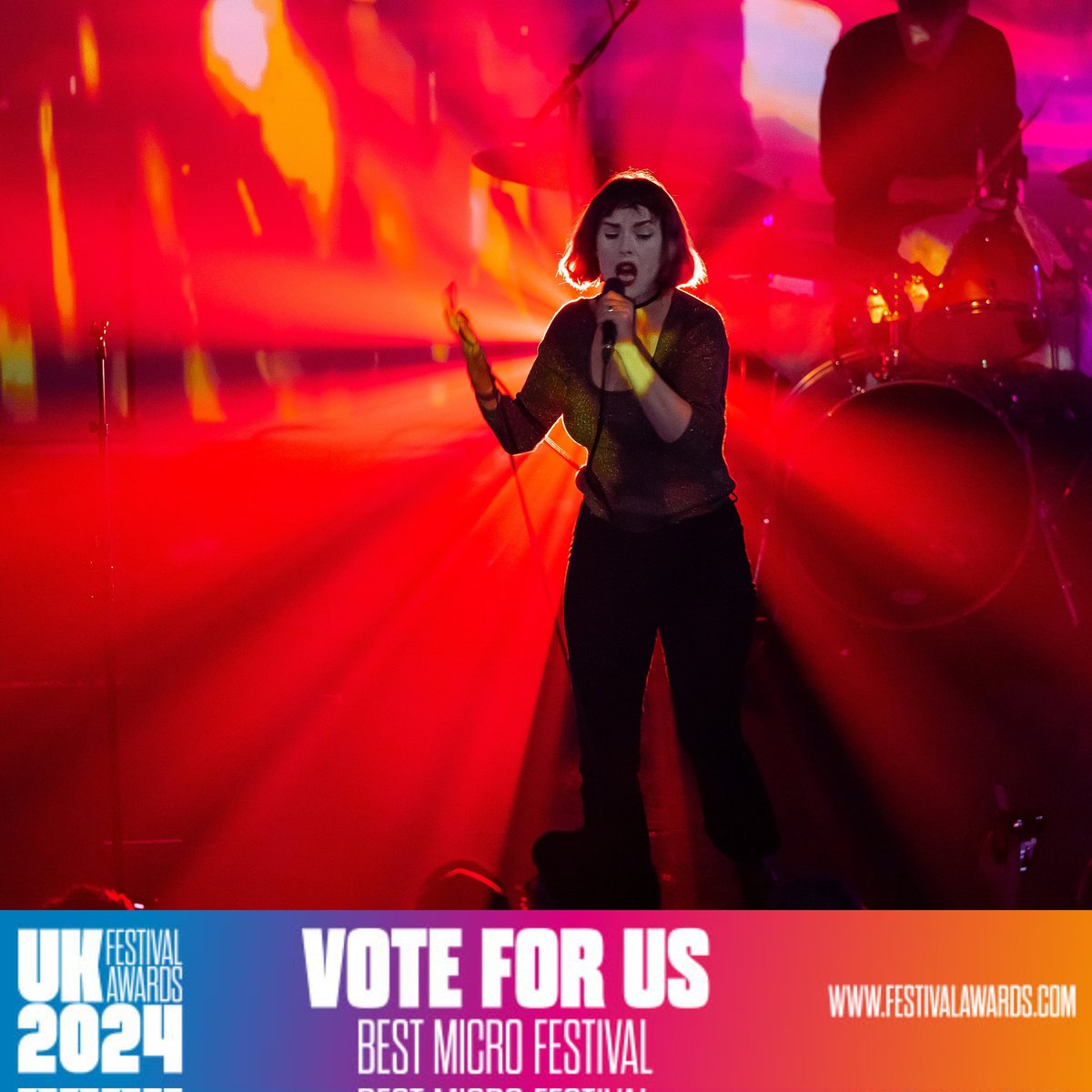 PLEIDLEISIWCH I NI : VOTE FOR US! 🗳️

We're longlisted for 2 UK Festival awards 🏆 We're up for Best New Festival &amp; Best Micro Festival and we need your help, as it's now a public vote here: surveymonkey.com/r/UKFA24

Voting closes 18 October ⏳

#Aberystwyth 📸 Credit: Kev Curtis