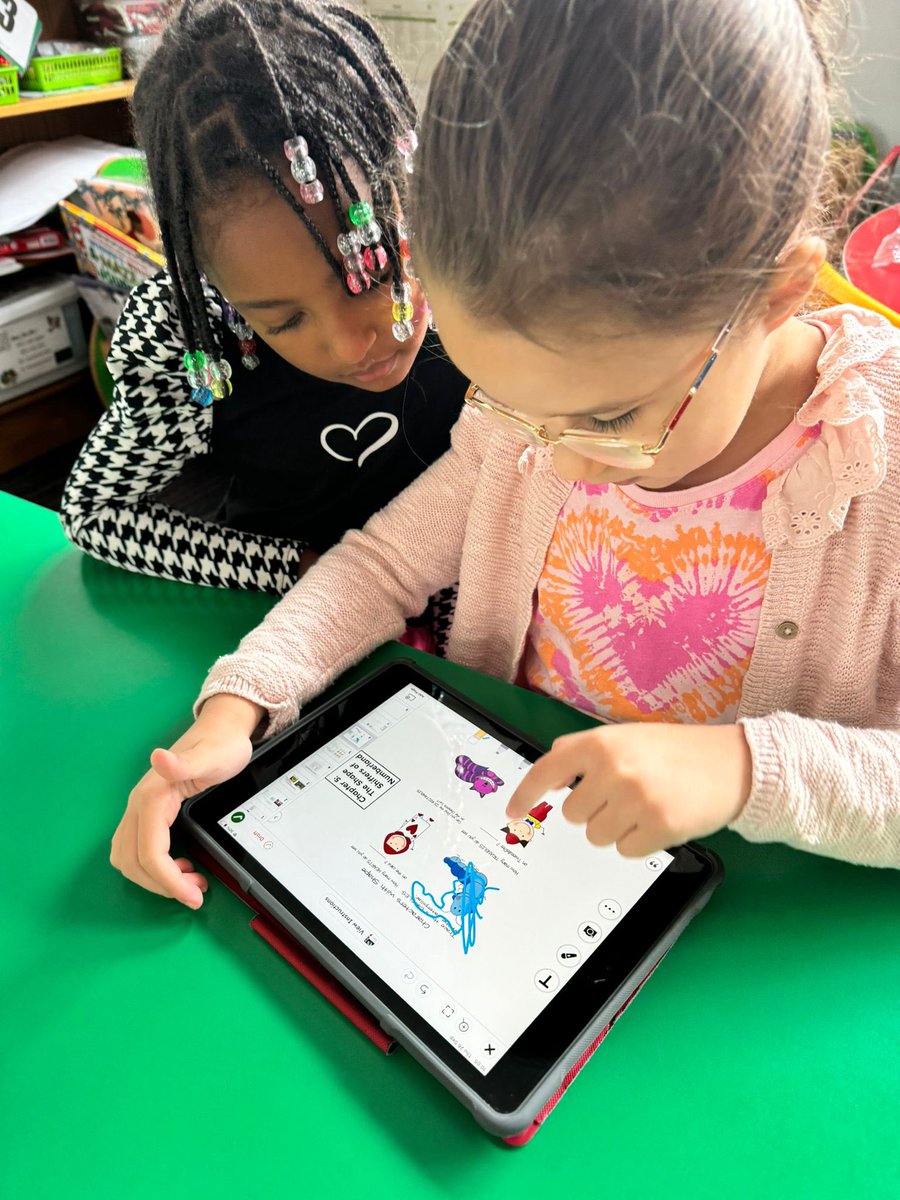stpatrickspri's tweet image. Down the rabbit hole and into Numberland! 🐇🎩 P2/3 are solving puzzles and cracking codes in our @Seesaw Alice in Numberland activity for #MathsWeekScot! 🧮📱 Fun, wonder, and a whole lot of numbers await! #MathMagic #STEM