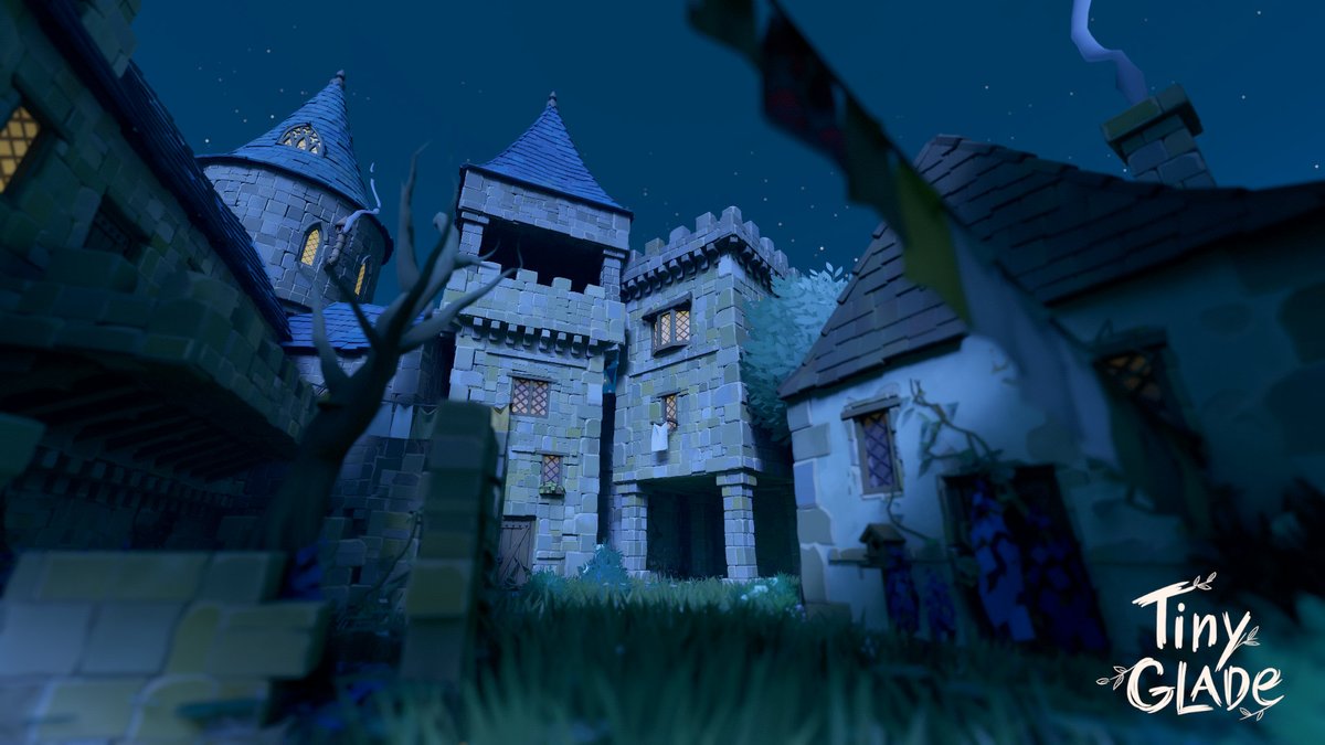 So today <a href="/PounceLight/">Tiny Glade 🏰🌿 out NOW on Steam ✨</a> ask us to make a "Vampire Castle" and I take it seriously. I added some environmental storytelling at the diorama to make it more believable 😊