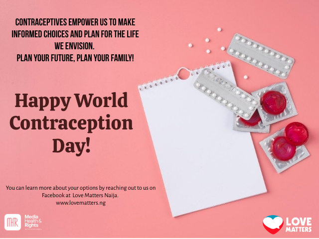 LoveMattersNG's tweet photo. We envision a world where every pregnancy is planned, and everyone has the power to decide when, or if, they want to start a family. Contraception makes this vision possible!
#Contraception
#WorldContraceptionDay2024
#FamilyPlanning #ReproductiveRights #ContraceptionForAll https://t.co/sZP5gncS0n