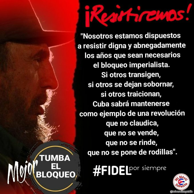 AddysVasallo's tweet photo. Seguimos resistiendo frente al injusto bloqueo pero no doblegaran nuestros principios #TumbaElBloqueo #CubaMined @btan0987 @cira_pineiro @Eugeniocubano @Marlen31443761 @JorgeLuisPerd20 @MoraimaOrozco @JLBrocheLorenzo @GemaDiaz_Diaz @LienMons https://t.co/Y5BwhqsA0V