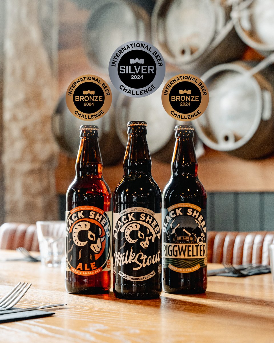 Black Sheep Brewery (@blacksheepbeer) on Twitter photo HUGE NEWS!
We're stoked to hear we've won more awards, this time at the <a href="/IntBeerChal/">International Beer Challenge (IBC)</a>!
Each of our most award-winning bottled beers add even more to their trophy cabinet, with a silver award for Milk Stout!
Cheers! 🍻
#InternationalBeerChallenge HUGE NEWS!
We're stoked to hear we've won more awards, this time at the <a href="/IntBeerChal/">International Beer Challenge (IBC)</a>!
Each of our most award-winning bottled beers add even more to their trophy cabinet, with a silver award for Milk Stout!
Cheers! 🍻
#InternationalBeerChallenge