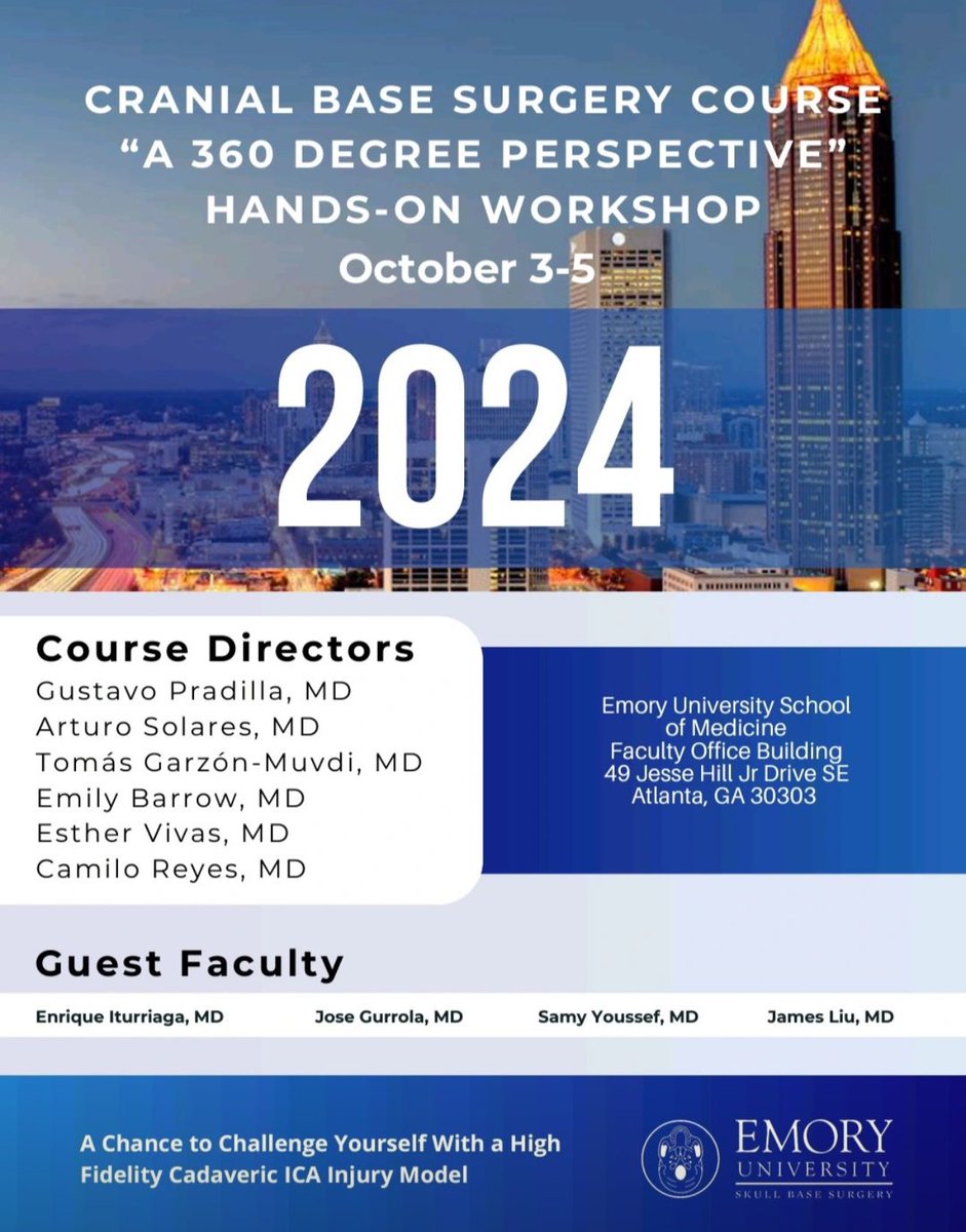 Leonardo Tariciotti, M.D. (@leonard_t_md) on Twitter photo Ready to go! #annualskullbasecourse <a href="/EmorySkullBase/">Emory Skull Base Surgery</a> <a href="/EmoryNeurosurg/">Emory Neurosurgery</a> <a href="/gpradil2/">Gustavo Pradilla</a> Ready to go! #annualskullbasecourse <a href="/EmorySkullBase/">Emory Skull Base Surgery</a> <a href="/EmoryNeurosurg/">Emory Neurosurgery</a> <a href="/gpradil2/">Gustavo Pradilla</a>