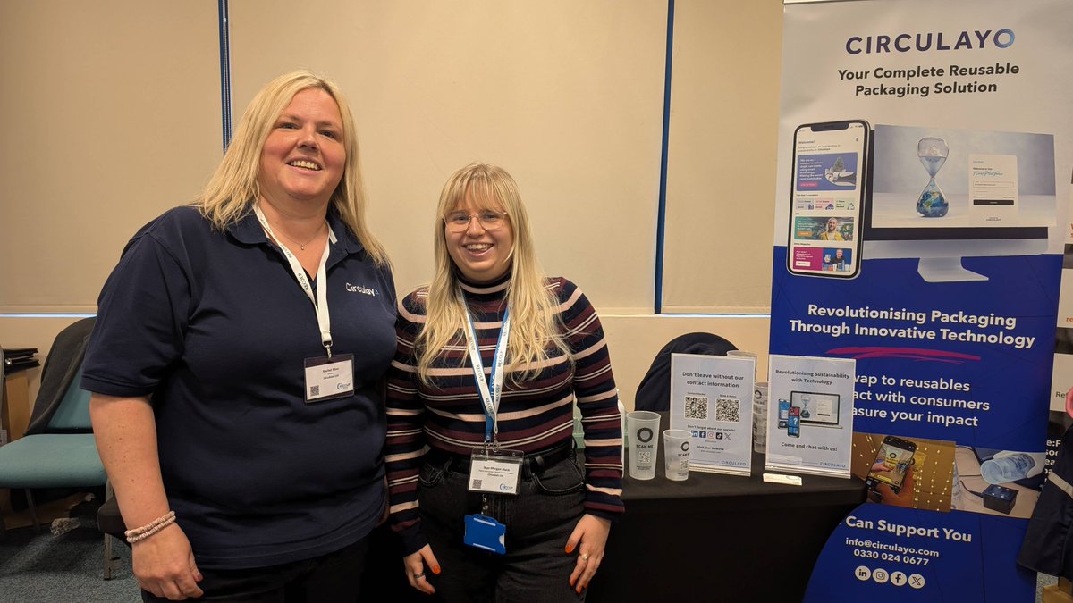 circulayo's tweet photo. We're here at @Recoup's Conference and we'd love to see you!
Come visit our stall to learn more about Circulayo and our technology for reusables.
Let's connect!
#RecoupConference #Sustainability #Innovation #RECOUPConf24 #PlasticSolutions #SustainableTechnology https://t.co/8SyIsspXZu