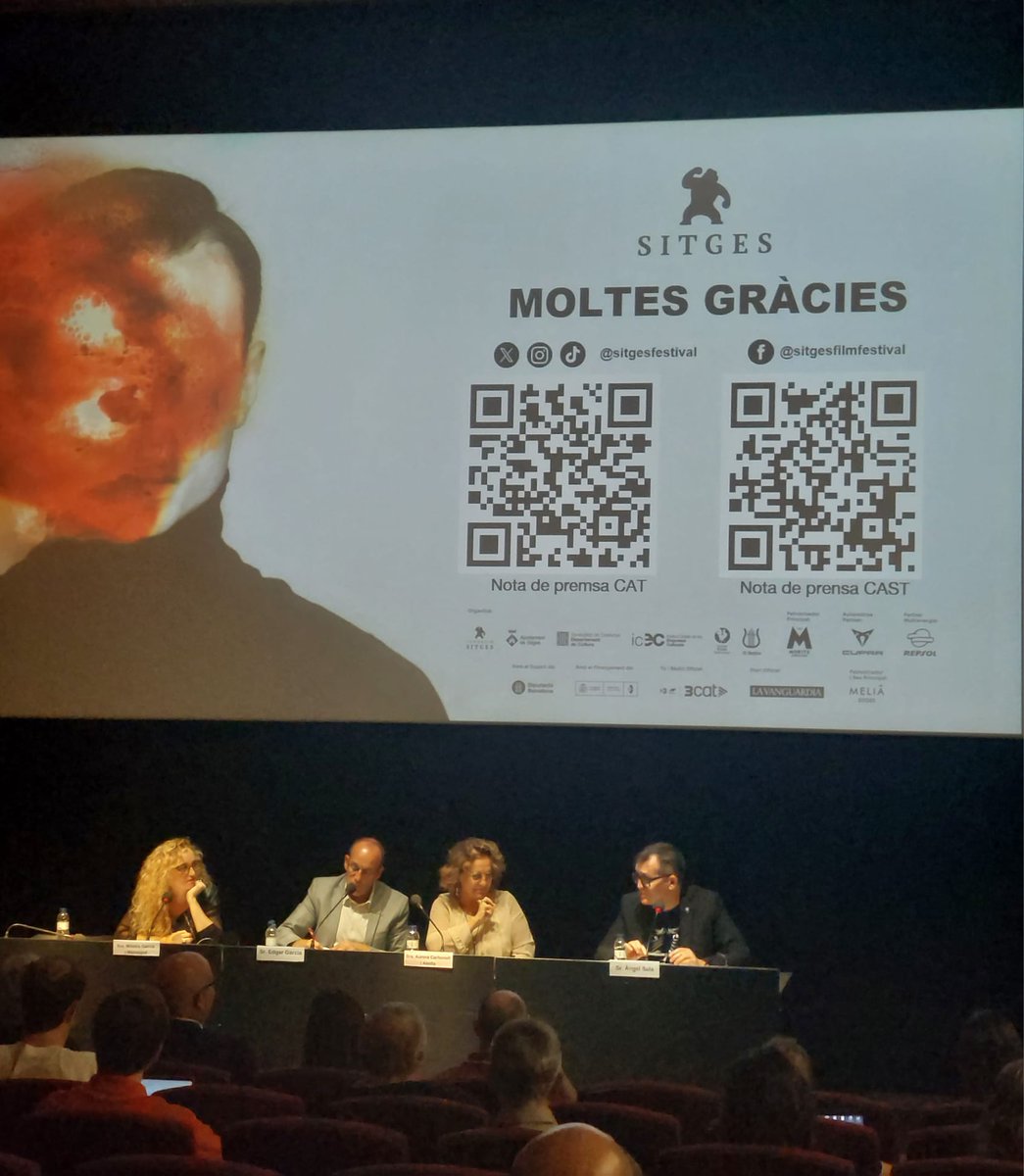 Roda de premsa a la <a href="/filmotecacat/">Filmoteca Catalunya</a> per presentar la 57ª edició del <a href="/sitgesfestival/">Sitges Film Festival</a> 
Una edició que comença amb un augment de recaptació en relació a la passada edició 💪