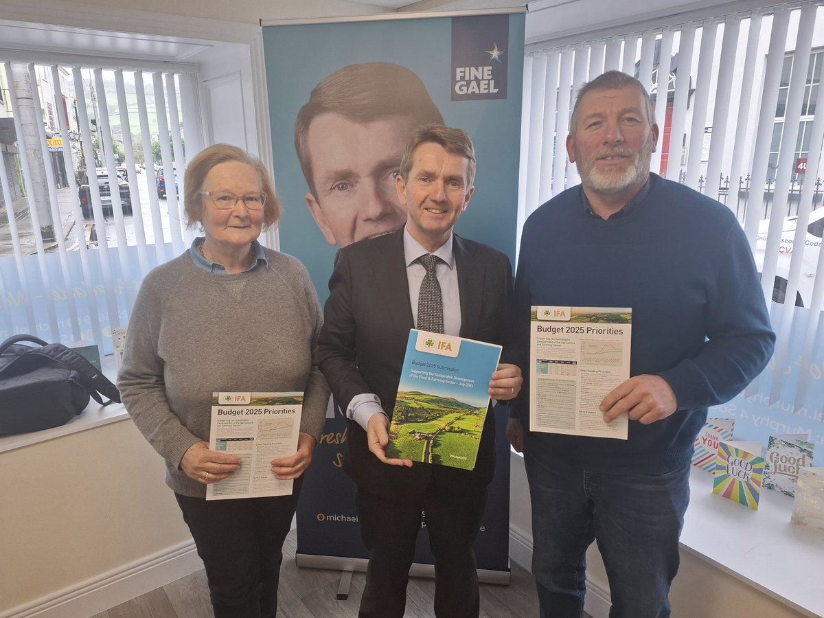 Joseph Kelly (@bigjoekelly) on Twitter photo Coming near the end of this year's <a href="/IFAmedia/">Irish Farmers' Association</a> budget campaign with great engagement with <a href="/cllrmmurphytipp/">Michael Murphy TD</a> <a href="/FineGael/">Fine Gael</a> south Tipp Candidate. South Tipp Chair Pat Carroll impressed the importance of agriculture to Tipperary. <a href="/TippFM/">Tipp FM</a> Coming near the end of this year's <a href="/IFAmedia/">Irish Farmers' Association</a> budget campaign with great engagement with <a href="/cllrmmurphytipp/">Michael Murphy TD</a> <a href="/FineGael/">Fine Gael</a> south Tipp Candidate. South Tipp Chair Pat Carroll impressed the importance of agriculture to Tipperary. <a href="/TippFM/">Tipp FM</a>