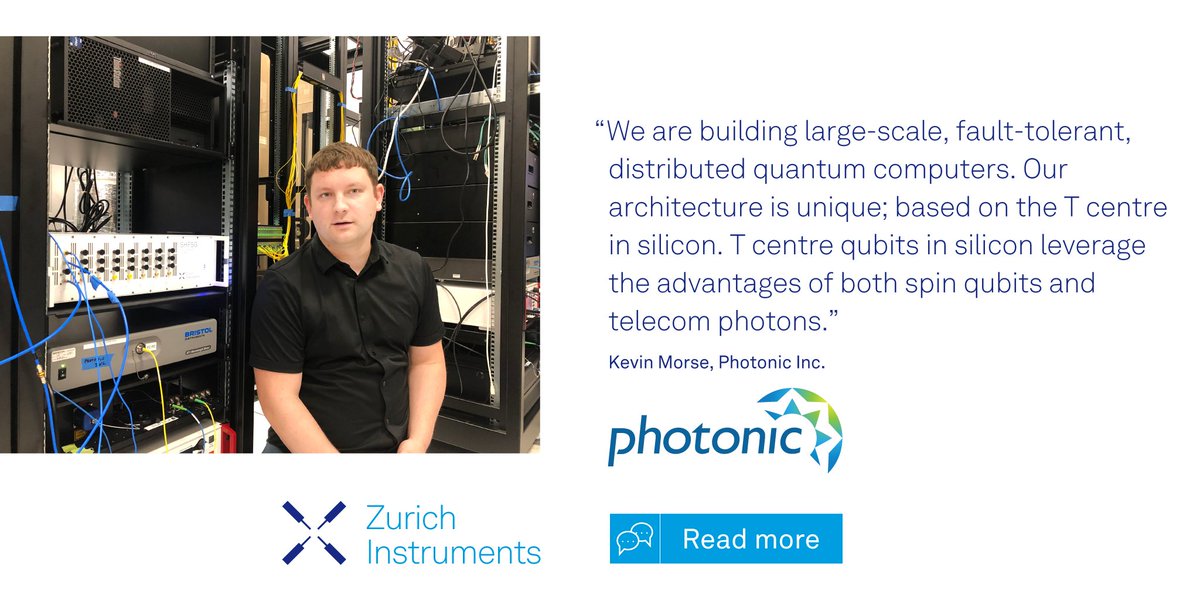 Zhinst's tweet image. Photonic Inc. (@TeamPhotonic) is advancing #quantumcomputing with silicon #spinqubits and a telecom interface! 🙌 
🔗 Read more about it in their interview with us: eu1.hubs.ly/H0cBPth0
#zurichinstruments