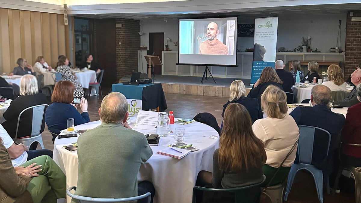 CATALYSTethos's tweet photo. Last night we held our Cuckooing Film Premier, showcasing a personal experience of Cuckooing to our colleagues, funders and partners.

#RaisingAwareness among professionals and members of the community is crucial. Please help us in sharing Steven's Story: https://t.co/EgBE0jd7h1 https://t.co/uY97ILyS9f