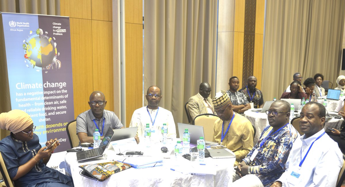 Day 3⃣ of the #5ClimHealthAfrica meeting is underway with discussions on; 
✅Climate diplomacy &amp; negotiations
✅Clim-Health Africa 5⃣-year workplan  
✅Developing climate and health indicators in line with the #UAE -#Belem work programme.

#HealthierPopulationsInAfrica