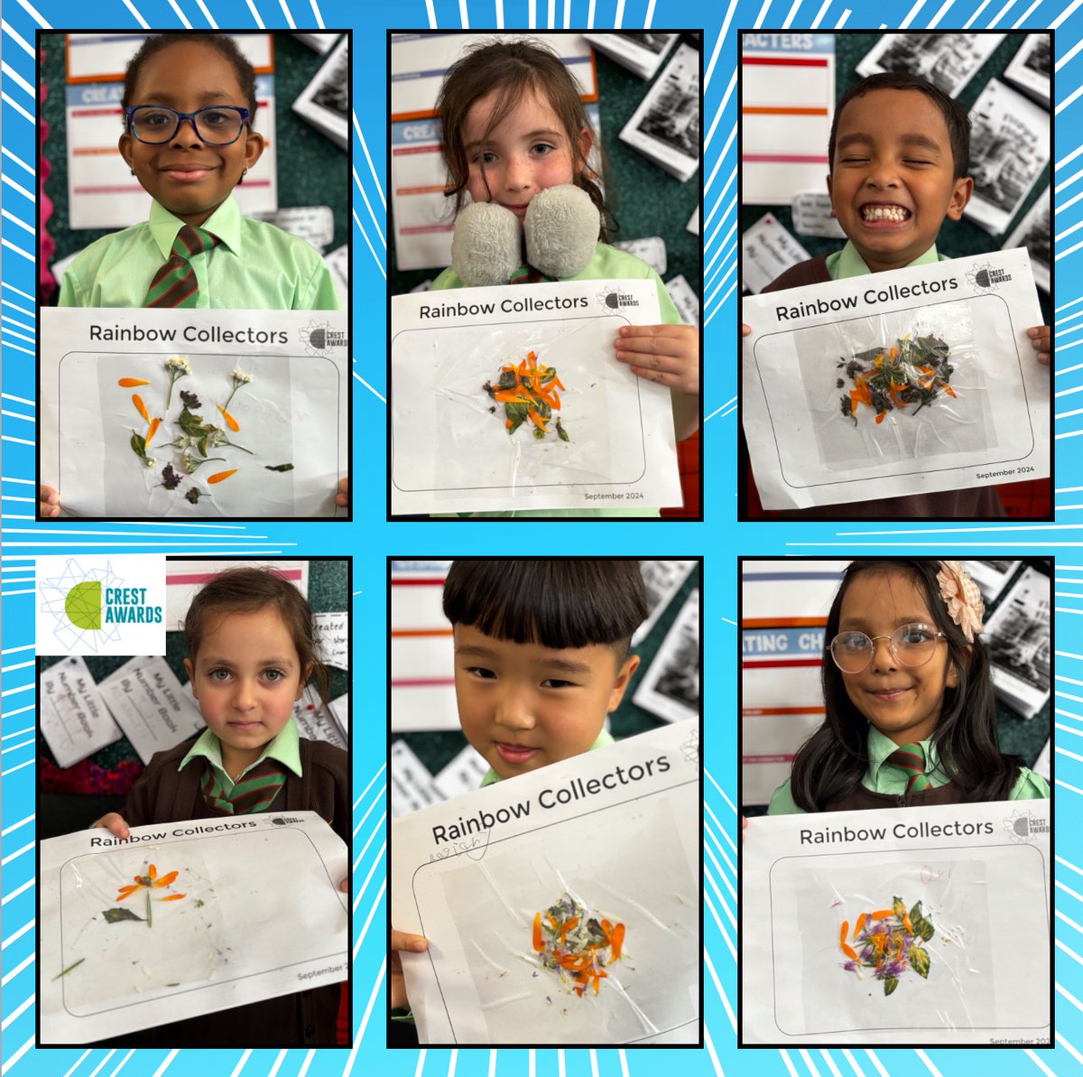 stem_st_denis's tweet photo. We are continuing to work towards our @CRESTAwards Star Award. Thanks to our #EdiblePlayground we managed to collect lots of colours from the rainbow. 🌱🌼🌈 https://t.co/nag0nHeP1X