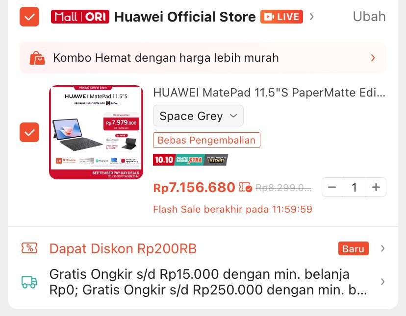 luck10armawan's tweet photo. @ShopeeID Tab sih min, buat mobilitas kerjaa 🥹 https://t.co/cR8rCmnGVQ