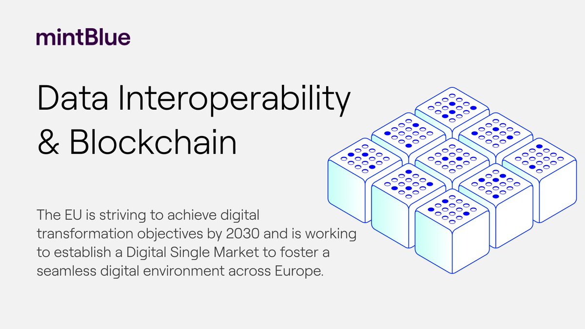mintBlue_com's tweet image. As data flows across platforms, it’s crucial everything works smoothly. With the European Interoperability Act coming soon, we explore how blockchain can help 👉 mintblue.com/data-interoper…

#DataInteroperability #Blockchain #DigitalTransformation