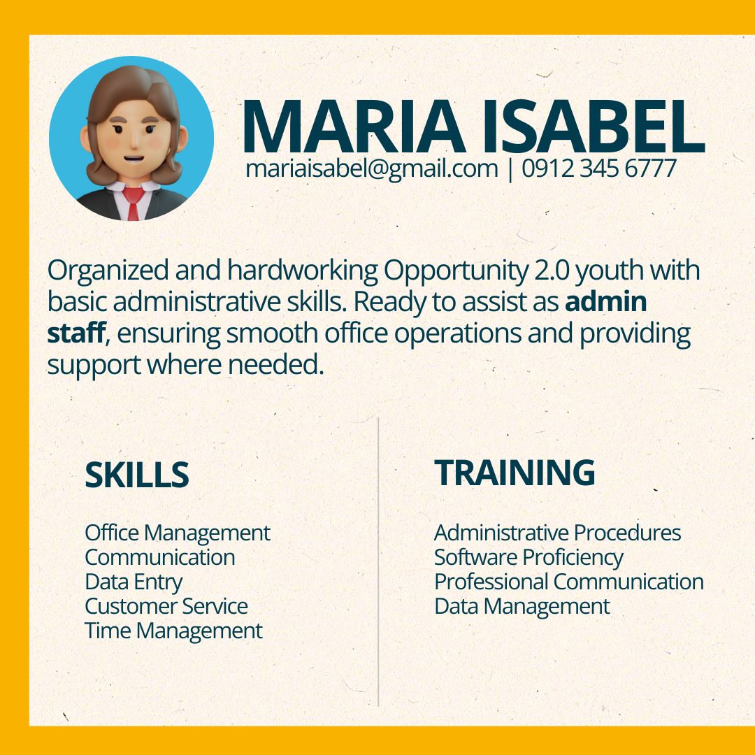 opportunity2_0's tweet image. Skills dapat ang totoong puhunan ng kabataan! 🌟

#O2youth are not just preparing resumes; they’re showcasing their talents! Whether it’s making the perfect coffee, serving with a smile, or handling admin tasks, these young talents prove that skills truly shape career success.