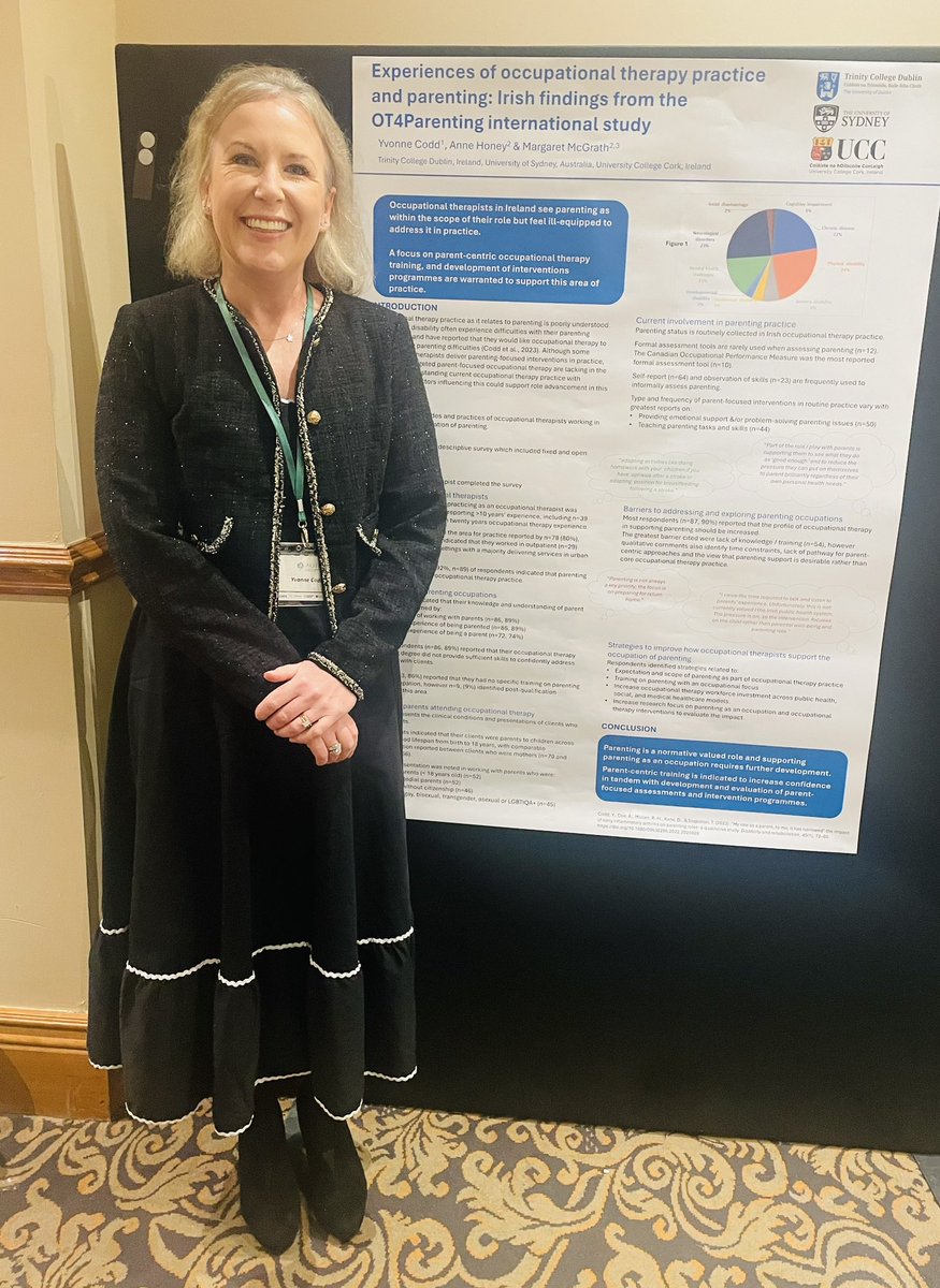 Dr Yvonne Codd (@yvonnecodd) on Twitter photo Delighted to share Irish data from <a href="/ot4parenting/">OT4parenting</a> at the
#AOTI2024 to #OTs interested in supporting #parenting occupations in #OccupationalTherapy practice
<a href="/OT_Ireland/">Margaret McGrath</a> Delighted to share Irish data from <a href="/ot4parenting/">OT4parenting</a> at the
#AOTI2024 to #OTs interested in supporting #parenting occupations in #OccupationalTherapy practice
<a href="/OT_Ireland/">Margaret McGrath</a>