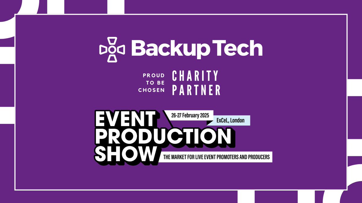Backup has been chosen by Event Production Show to be the their Charity Partner for #eps25 !
Looking forward to the show in Feb 2025 and sharing what Backup is all about 🙌

#Charity #LiveEvents #BackupTech