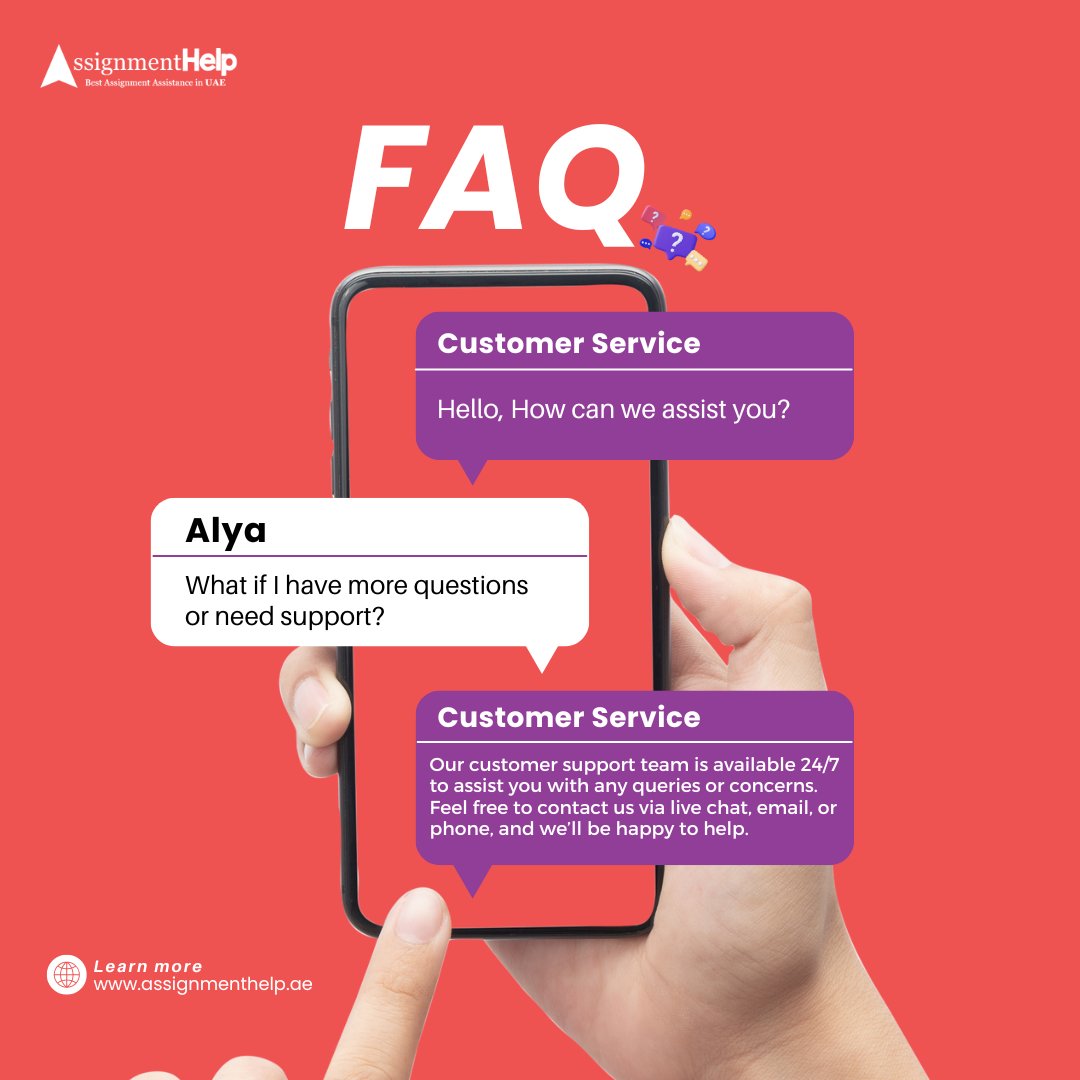 UAEAssignmentss's tweet image. Frequently Ask Question! Visit our website or contact our friendly support team for personalized assistance.

📩: support@assignmenthelp.ae
.
.
#FAQ #Questions #Assignmentdue #Assignmentdue #assignmenthelp #academiclife #Ticketmaster #coldplayabudhabi #صباح__الخير