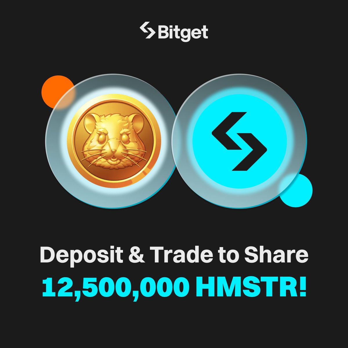 BitgetIndia's tweet photo. Deposit &amp; trade $HMSTR to grab your share of 12,500,000 $HMSTR @hamster_kombat #Airdrop!

🗓️ Event runs from Sep 26, 12:00 PM to Sep 30, 3:59 PM (UTC)

🔥 Join here:  https://t.co/JLL592gfic https://t.co/gKeHULvoat