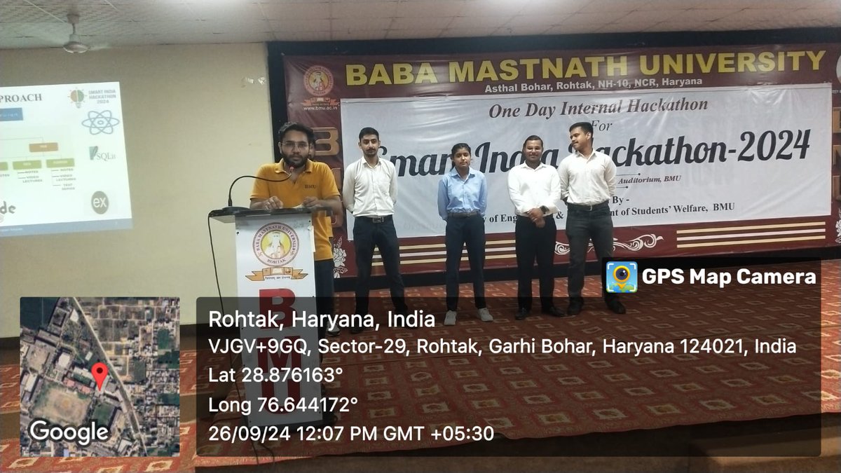 official_bmu's tweet photo. BMU held a one-day internal hackathon, 'Smart Hackathon 2024,' with VC Dr. H.L. Verma as chief guest. Organized by Faculty of Engineering #sih2024 #smartindiahackathon2024 #BMU #BabaMastnathUniversity @mhrd_innovation https://t.co/2Xv04cIlwE