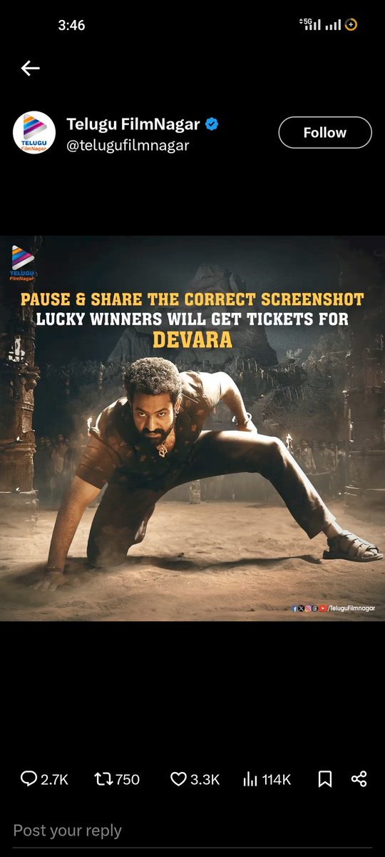shankar_tharak's tweet photo. @telugufilmnagar #TFNTicketContest https://t.co/MejJPQYJyL