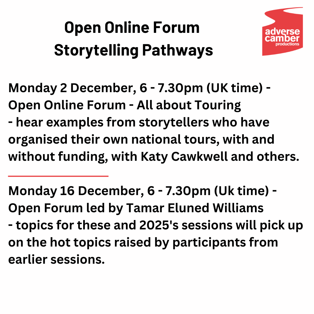 Adverse Camber (@adversecamber20) on Twitter photo 📢Do you want to help us shape the future of storytelling in England? 
We are just starting our 6 month consultation programme, Storytelling Pathways to start working with partners, the sector & underrepresented voices in storytelling 
We are holding Open Forums...
1/2 📢Do you want to help us shape the future of storytelling in England? 
We are just starting our 6 month consultation programme, Storytelling Pathways to start working with partners, the sector & underrepresented voices in storytelling 
We are holding Open Forums...
1/2