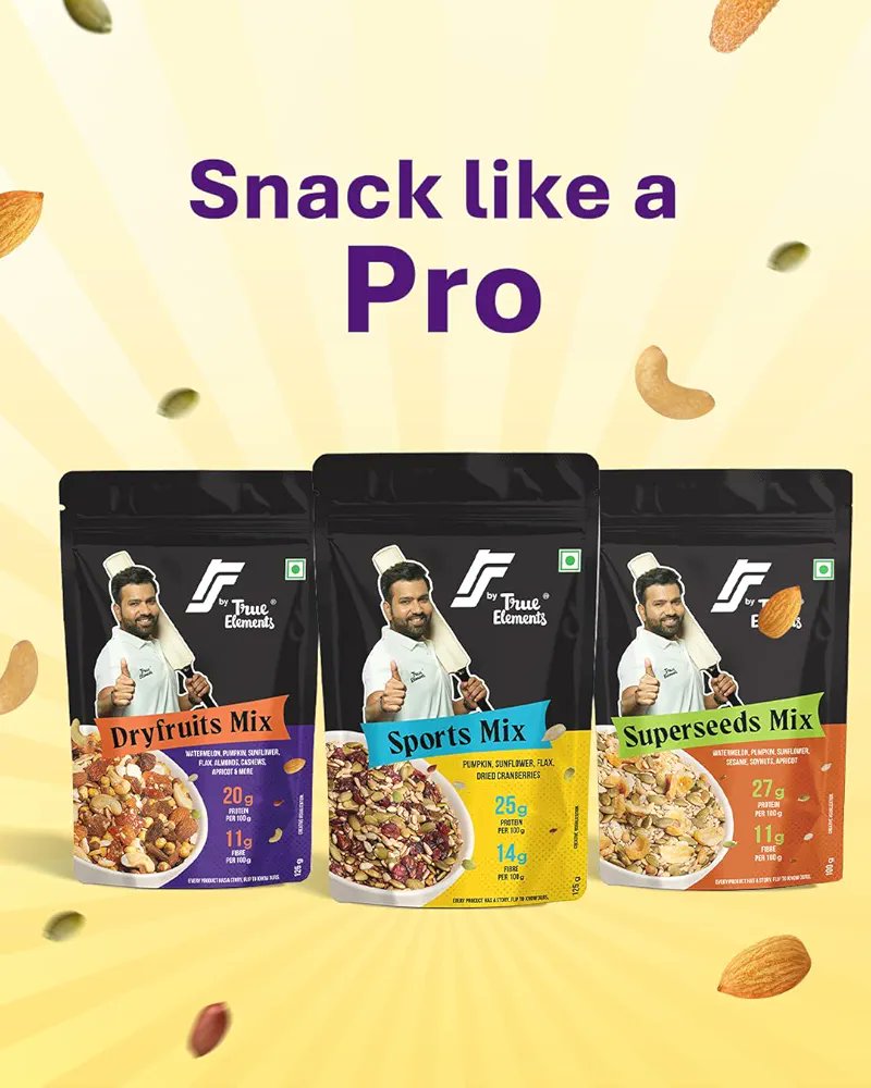 ChaitRo45's tweet image. Hello Rohit fans 👋

Good news! RS by True elements, a special collaboration curated by Rohit himself is LIVE!❤️

Have a look, try it out, share it with your friends and share this on social media as well!

Just type: RS by True Elements on Amazon 🥗

Loved by 100+ dietitians 👌🏻