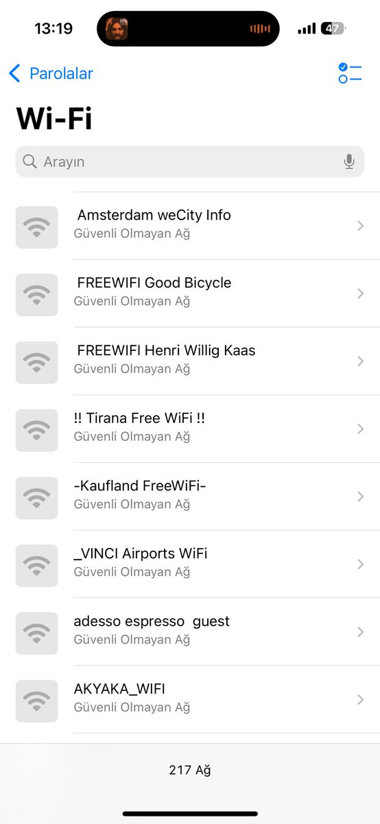 ios 18 wifi geçmişi beni mafetti.. hayırlı günler