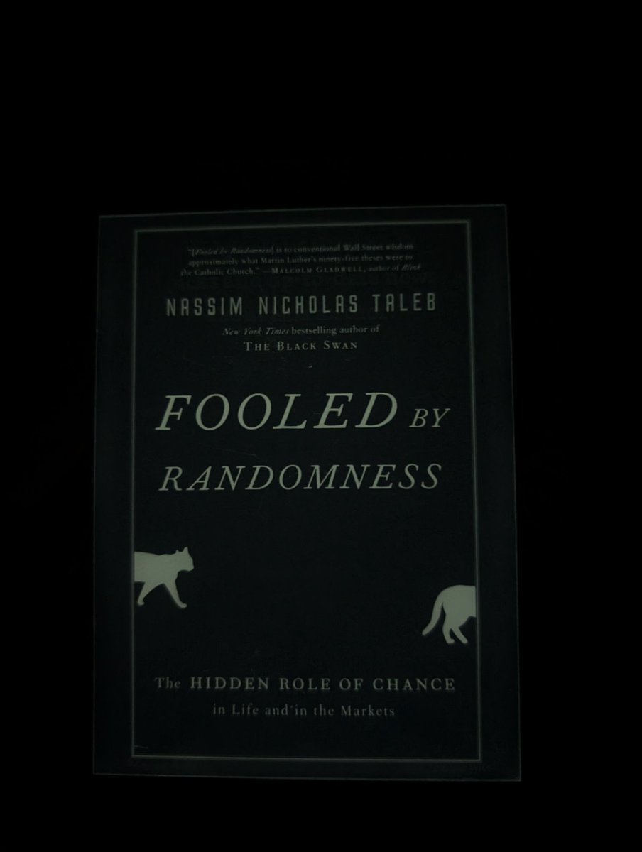 ajromeroesclusa's tweet image. Finally dove into @nntaleb&apos;s #FooledByRandomness. It took me a while to get here, but I’m so glad I did. The timing couldn’t be better—its insights on how and why things happen are key for a next chapter of my life. Definitely keeping it close for a second read soon!