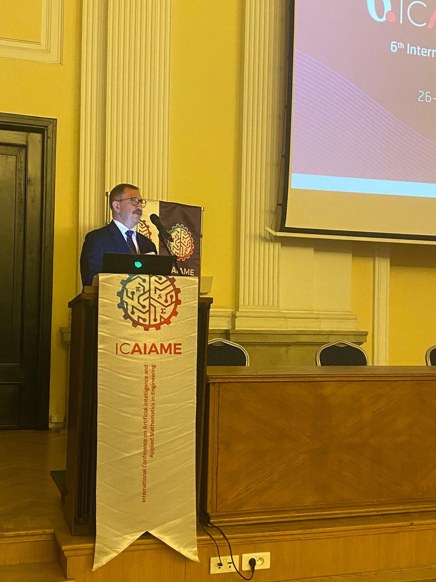 icaiame's tweet photo. Mühendislikte Yapay Zeka ve Uygulamalı Matematik Uluslararası Konferansımız açılış konuşmaları ile başladı. #icaiame https://t.co/HbIq9PHYSS